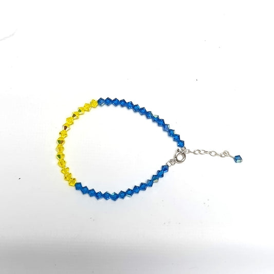 Pulsera ALMA Cristal Swarovski 4mm BOCA JRS en Plata 925