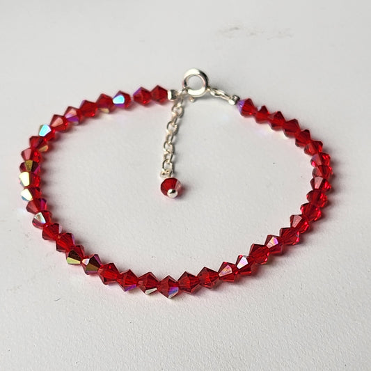 Pulsera ALMA Cristal Swarovski 4mm Light Siam