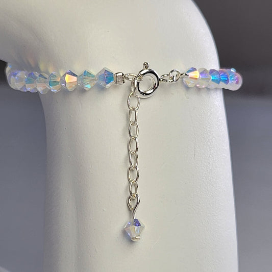 Pulsera ALMA Cristal Swarovski 4mm Crystal ab 2x