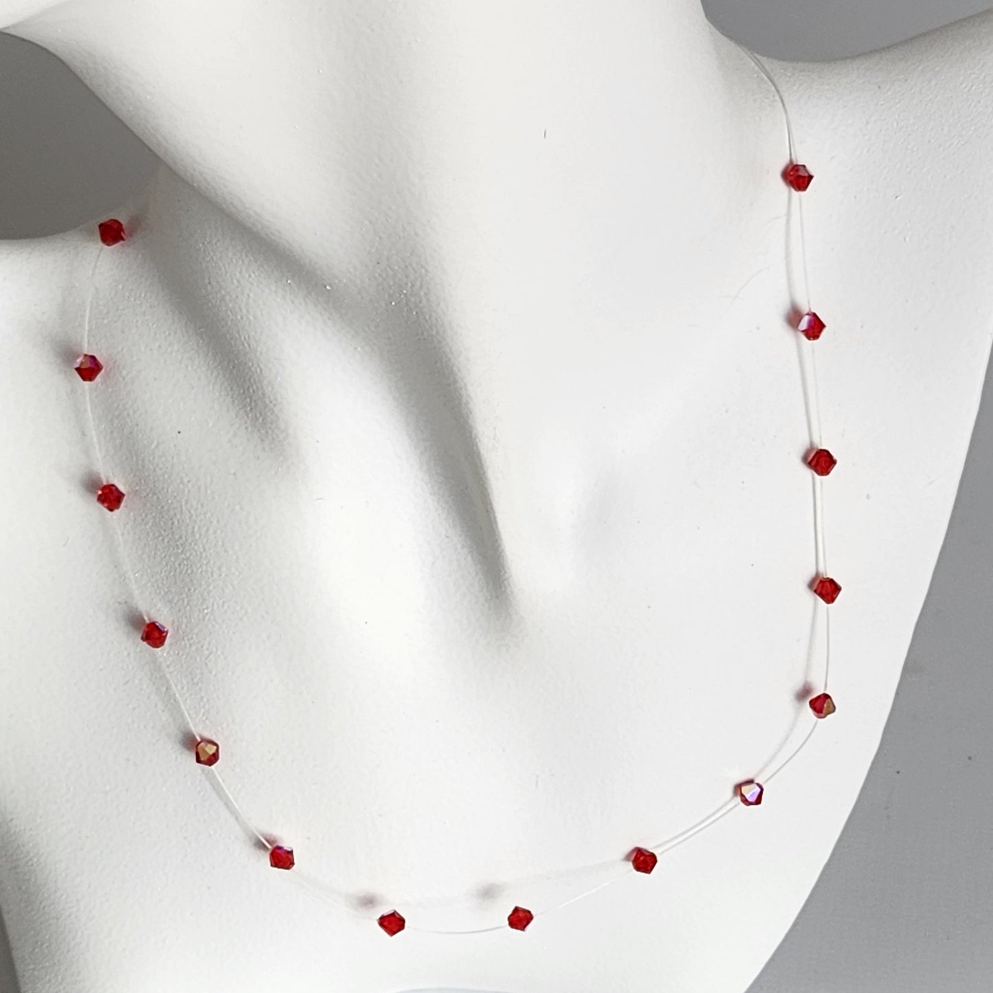 Collar Tanza Cristal Swarovski Elements Biconos 4mm Varios Colores