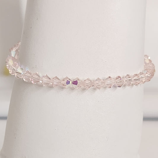 Pulsera ALMA Cristal Swarovski 4mm Light Rose
