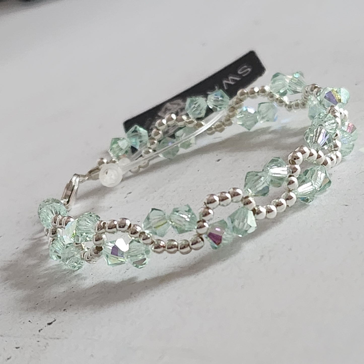 Pulsera ONDAS Cristal Swarovski Elements Plata 925 Colores