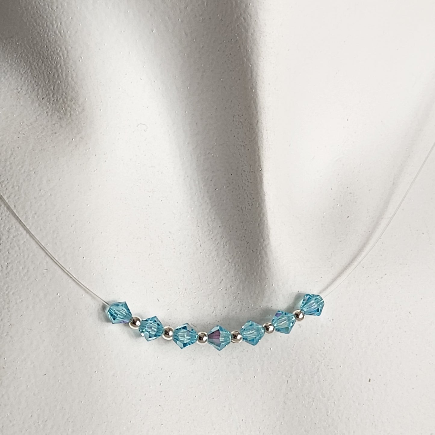 Collar Tanza Cristales Swarovski Colores 7 Chakras + Plata 925