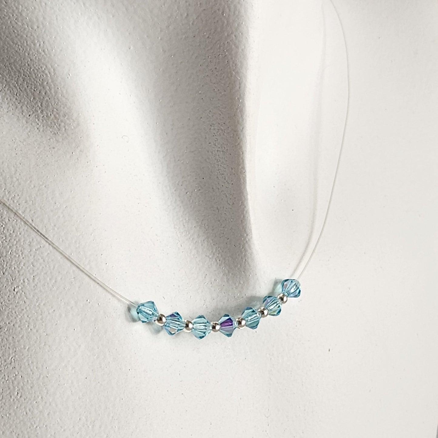 Collar Tanza Cristales Swarovski Colores 7 Chakras + Plata 925