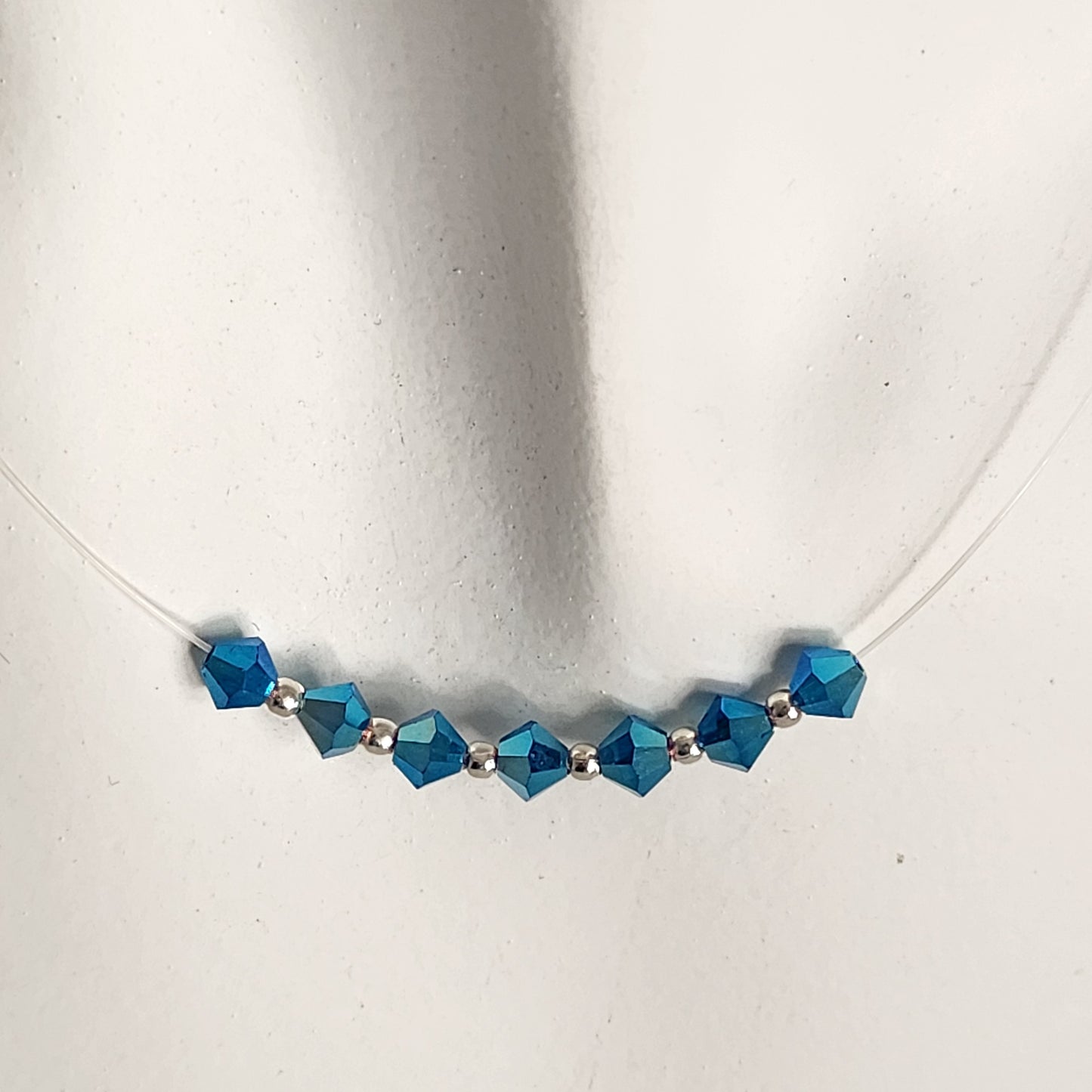 Collar Tanza Cristales Swarovski Colores 7 Chakras + Plata 925