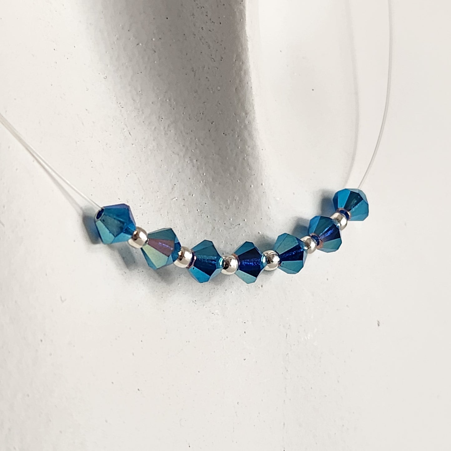 Collar Tanza Cristales Swarovski Colores 7 Chakras + Plata 925