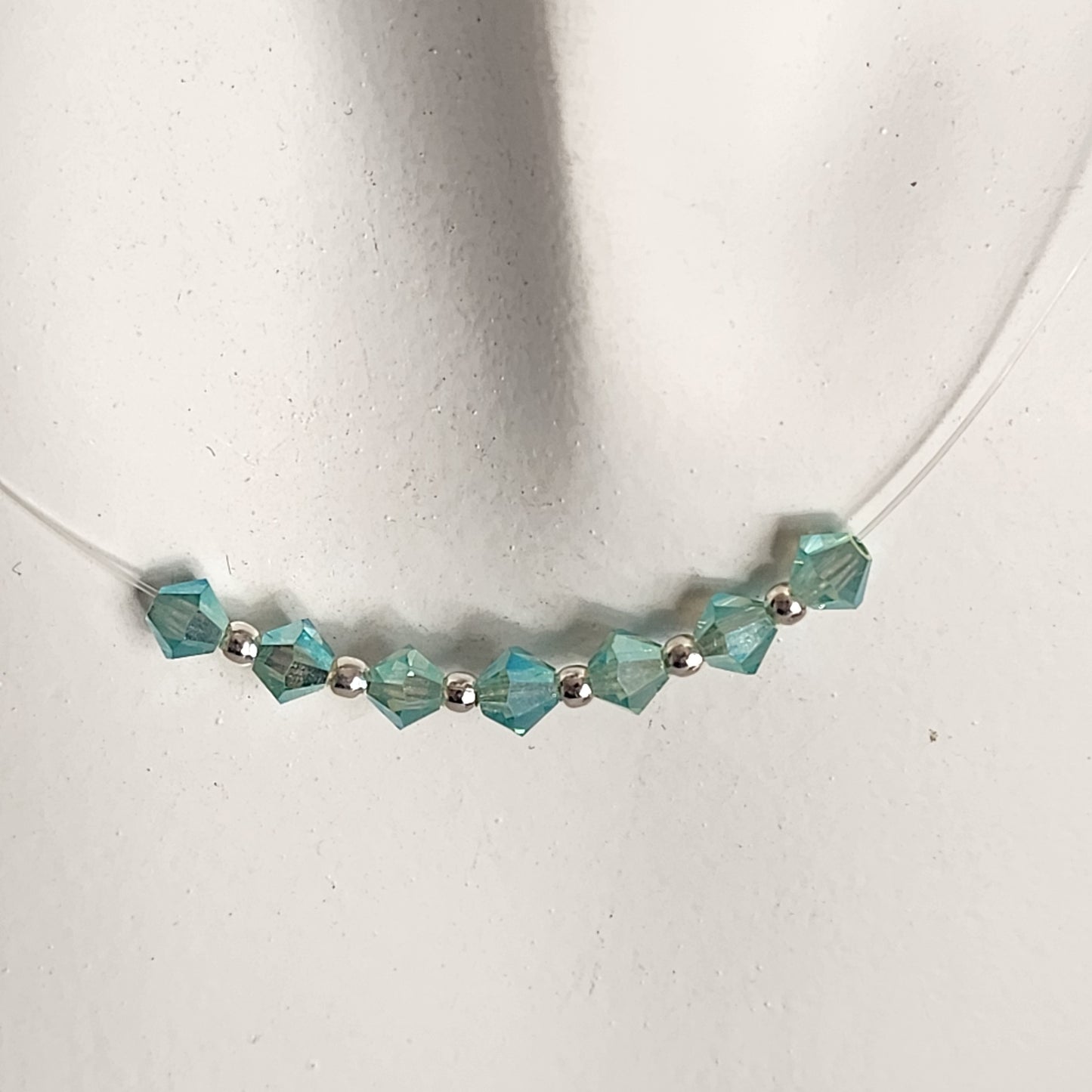 Collar Tanza Cristales Swarovski Colores 7 Chakras + Plata 925