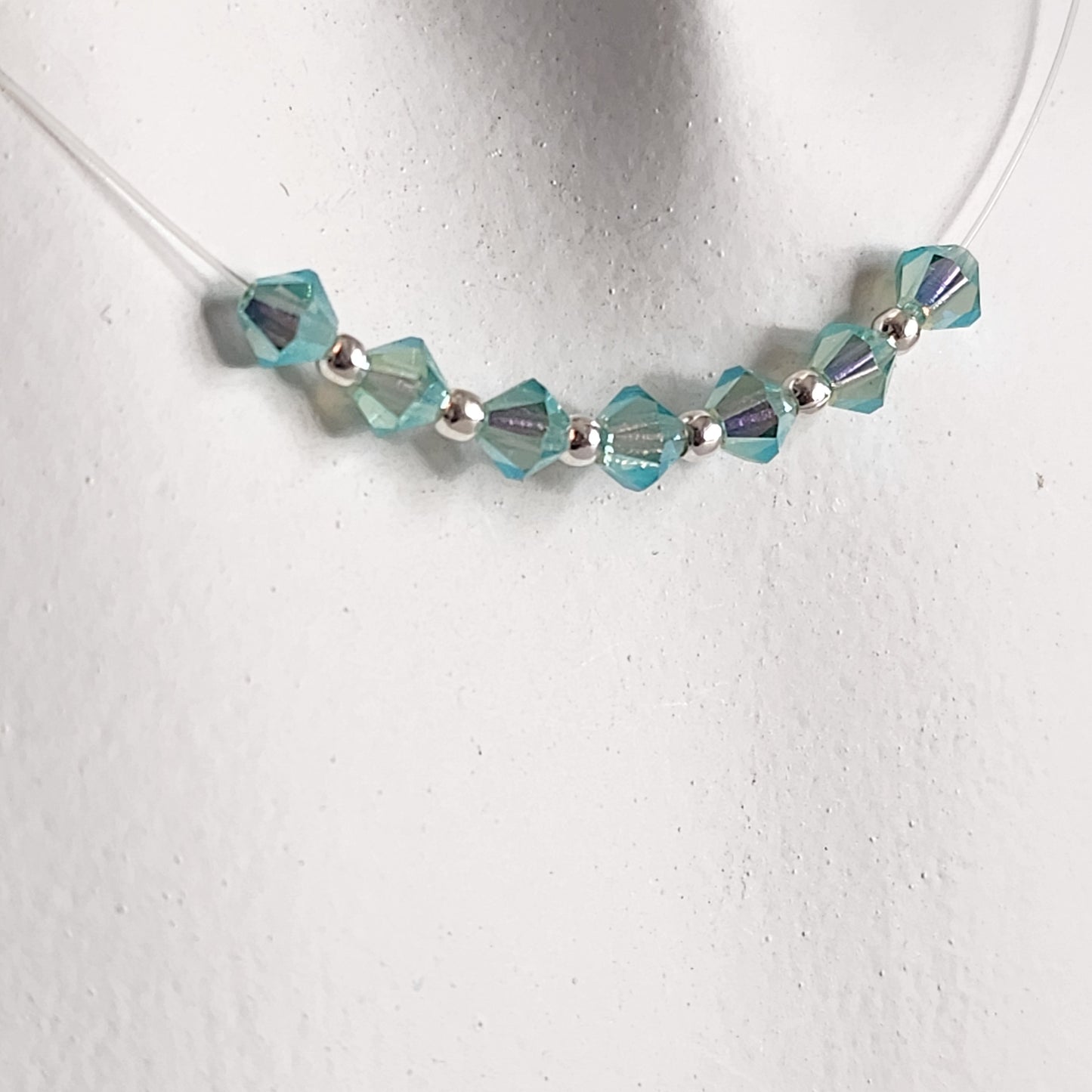 Collar Tanza Cristales Swarovski Colores 7 Chakras + Plata 925