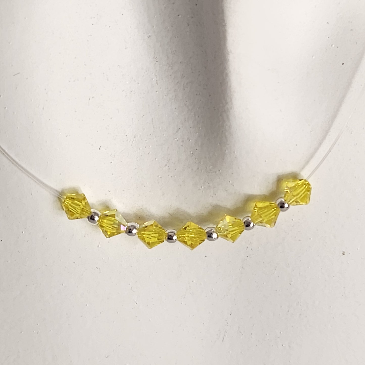 Collar Tanza Cristales Swarovski Colores 7 Chakras + Plata 925