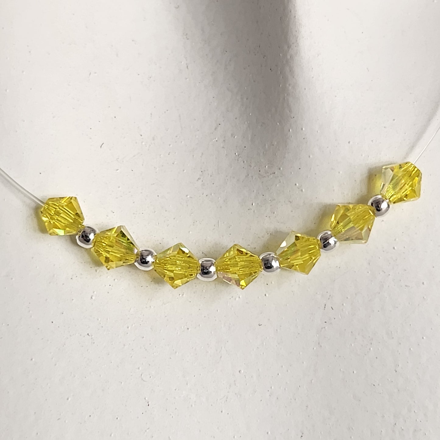 Collar Tanza Cristales Swarovski Colores 7 Chakras + Plata 925