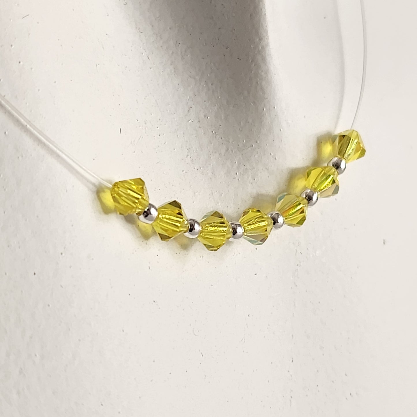 Collar Tanza Cristales Swarovski Colores 7 Chakras + Plata 925