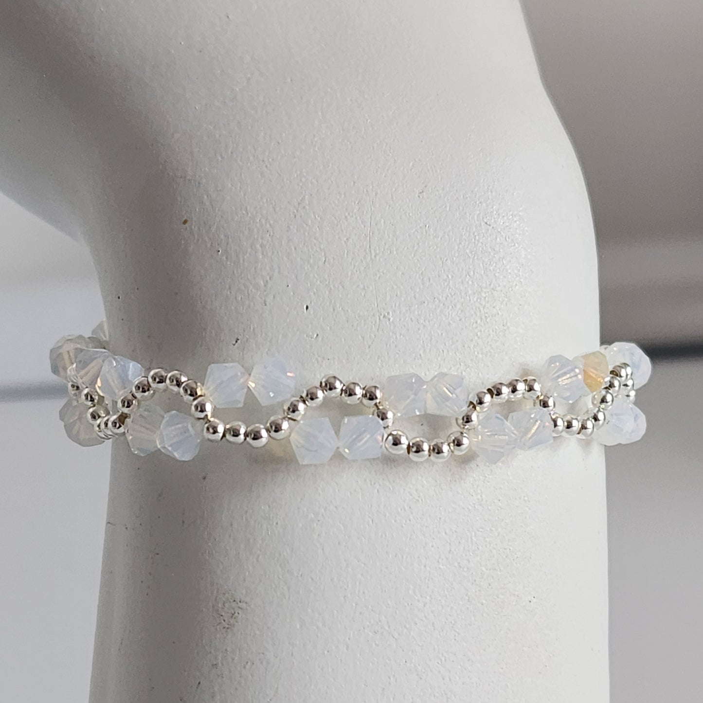 Pulsera ONDAS Cristal Swarovski Elements Plata 925 Colores
