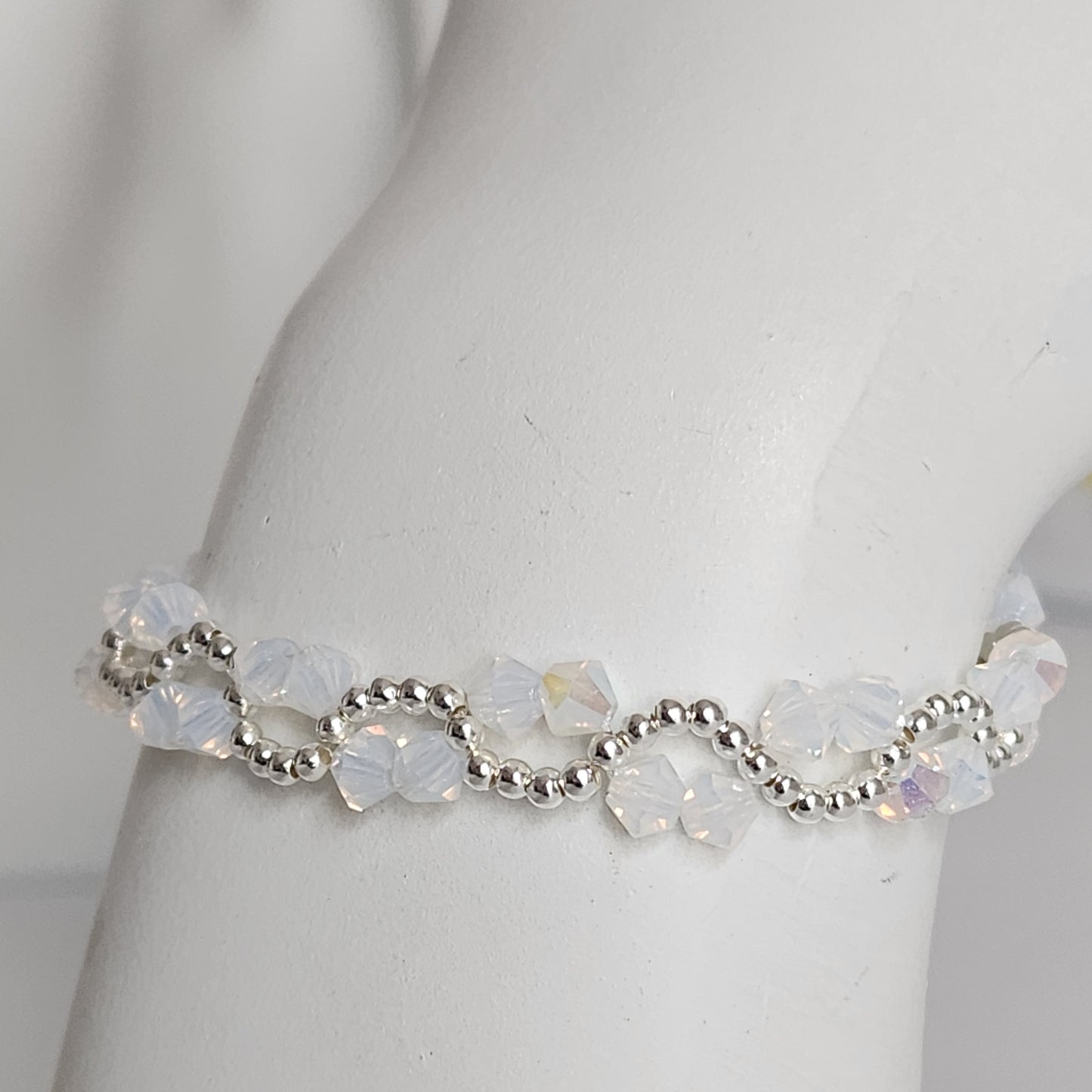 Pulsera ONDAS Cristal Swarovski Elements Plata 925 Colores