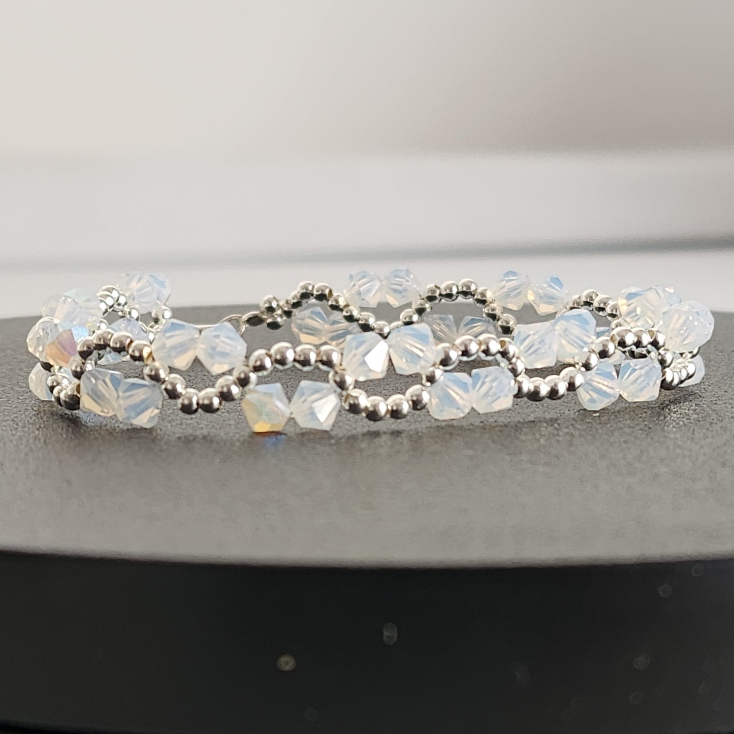 Pulsera ONDAS Cristal Swarovski Elements Plata 925 Colores