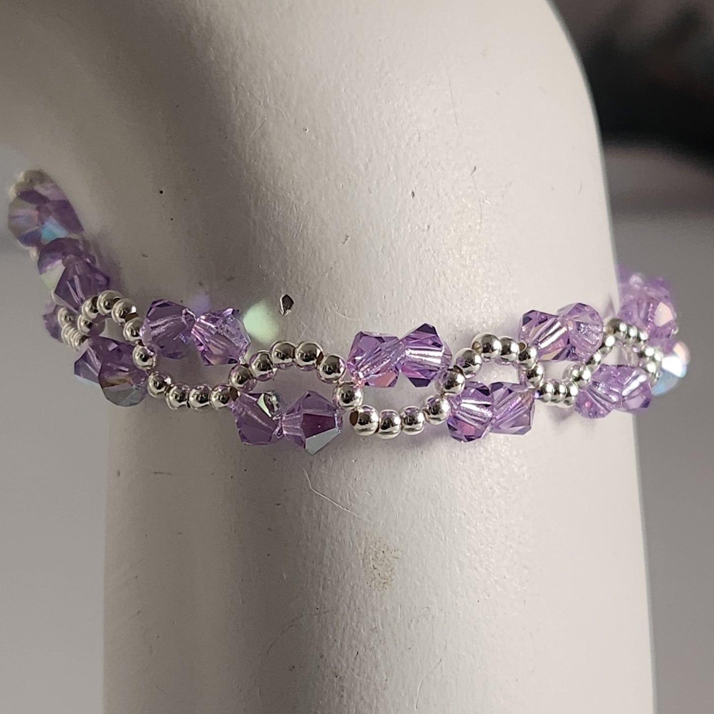 Pulsera ONDAS Cristal Swarovski Elements Plata 925 Colores