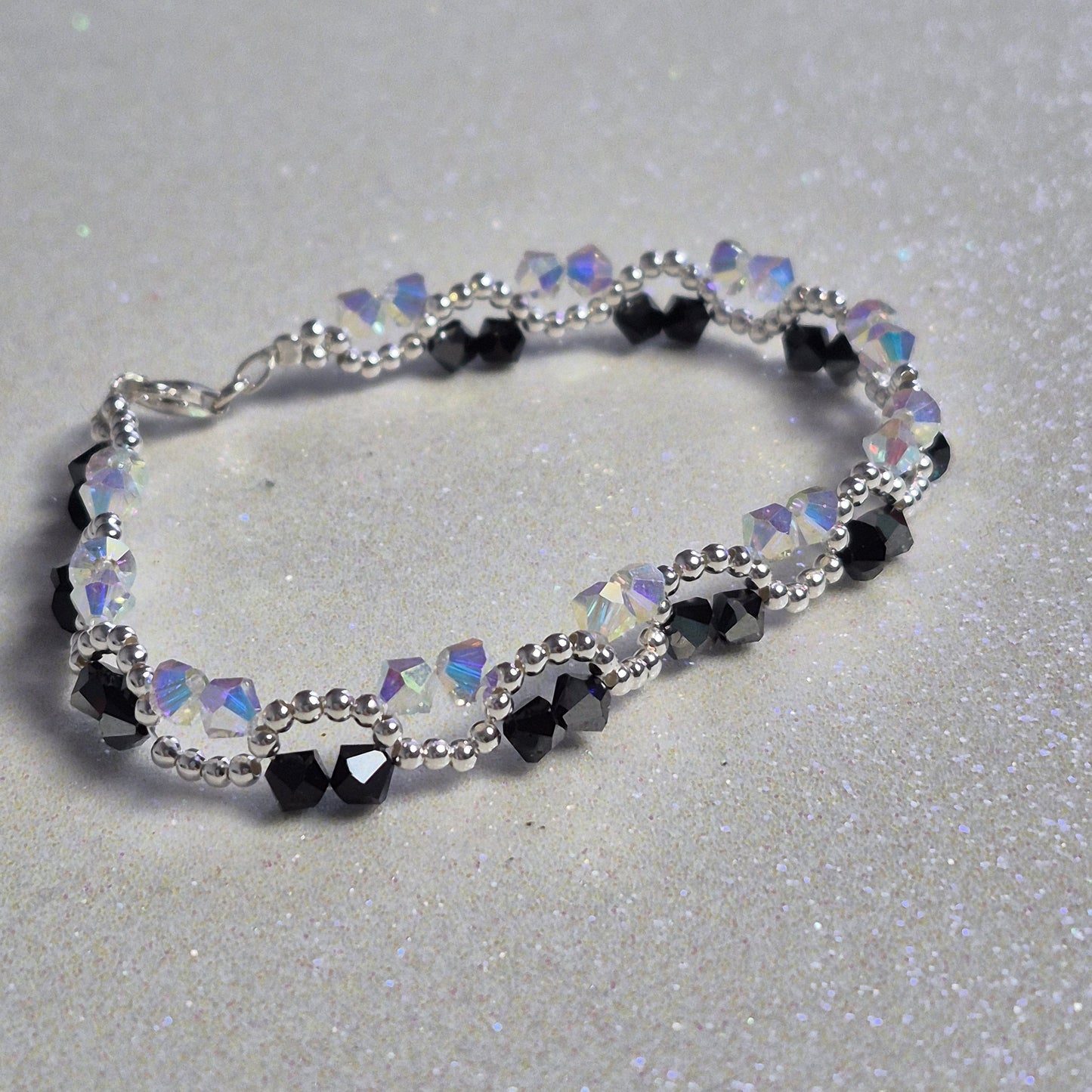 Pulsera ONDAS Cristal Swarovski Elements Plata 925 Colores