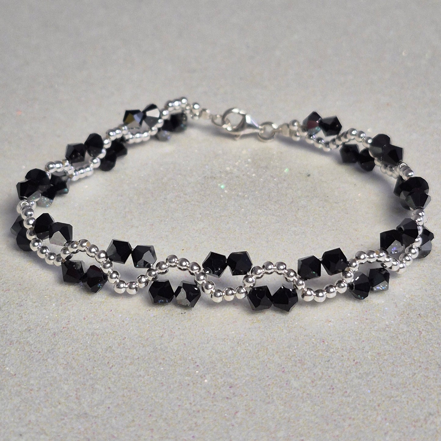 Pulsera ONDAS Cristal Swarovski Elements Plata 925 Colores