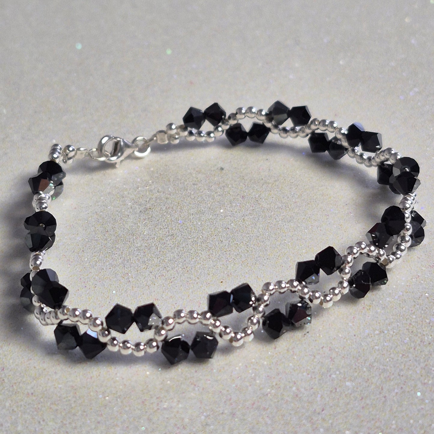 Pulsera ONDAS Cristal Swarovski Elements Plata 925 Colores