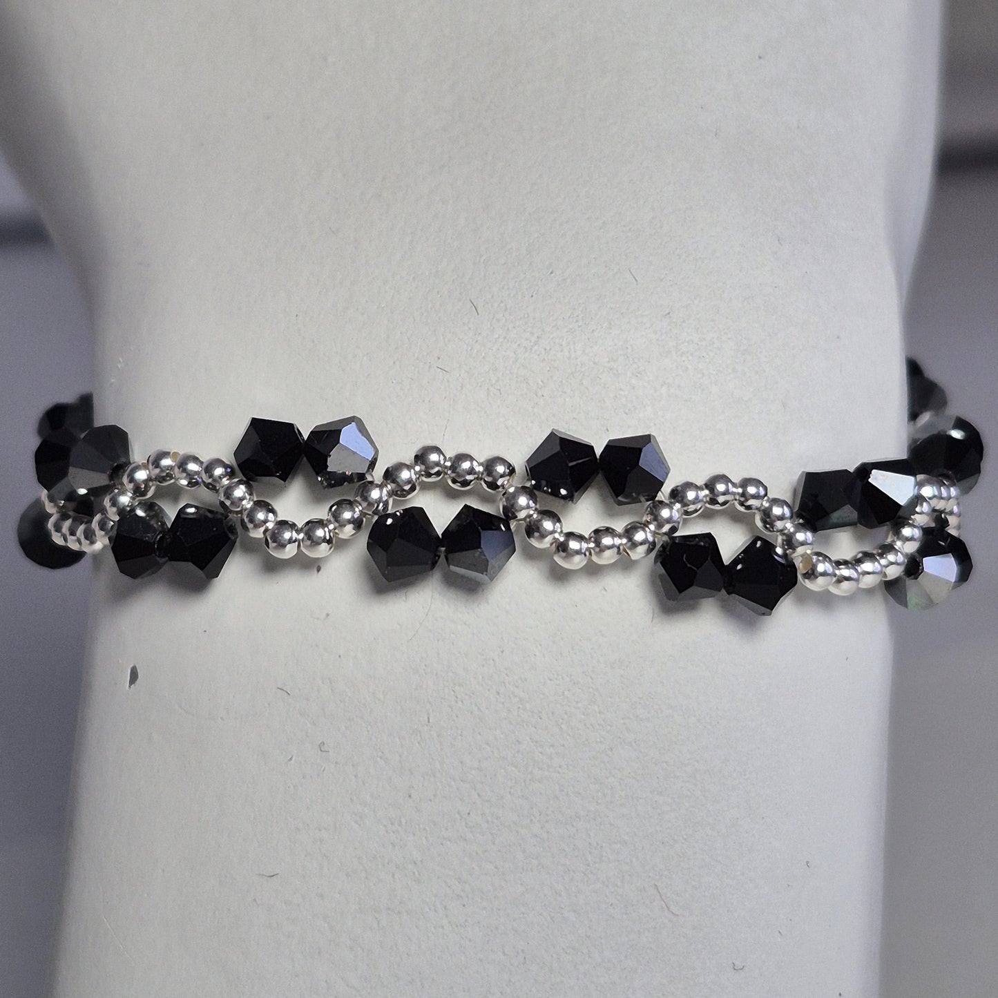 Pulsera ONDAS Cristal Swarovski Elements Plata 925 Colores