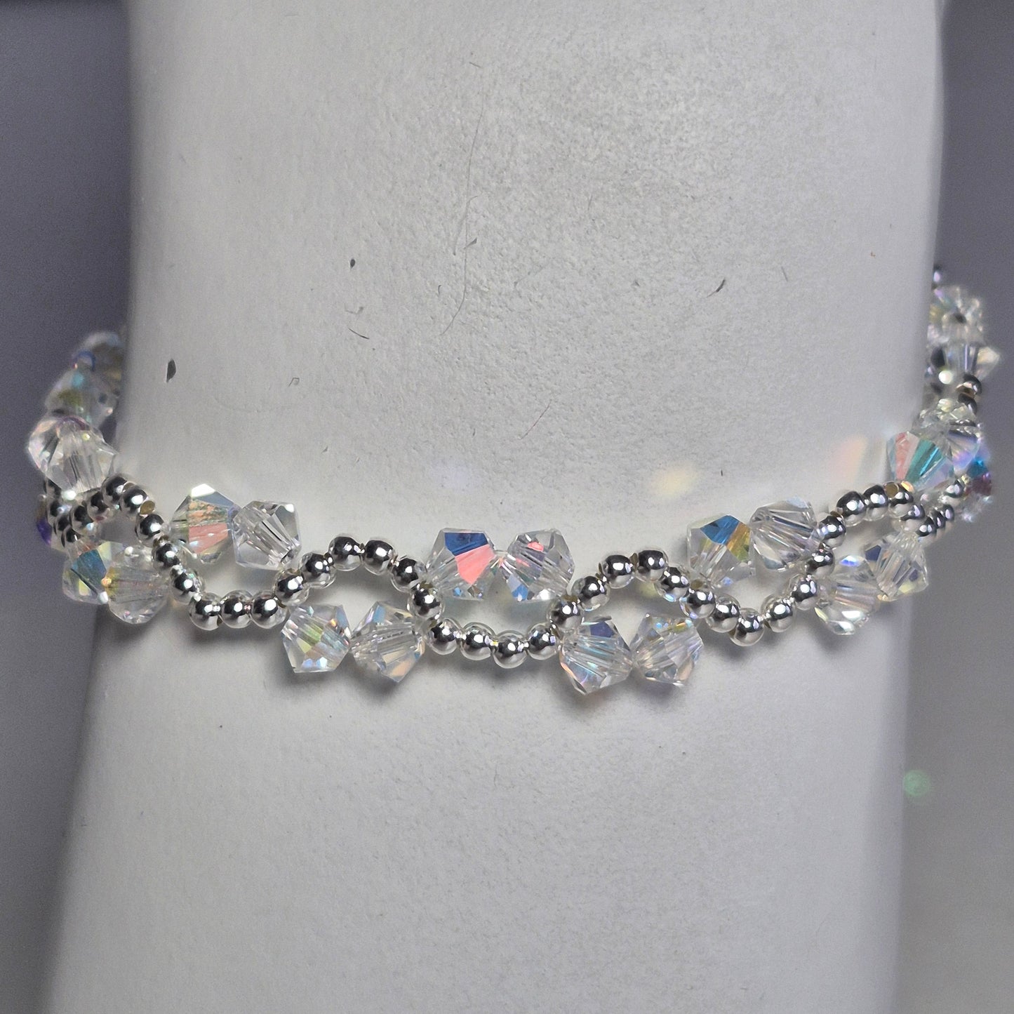 Pulsera ONDAS Cristal Swarovski Elements Plata 925 Colores
