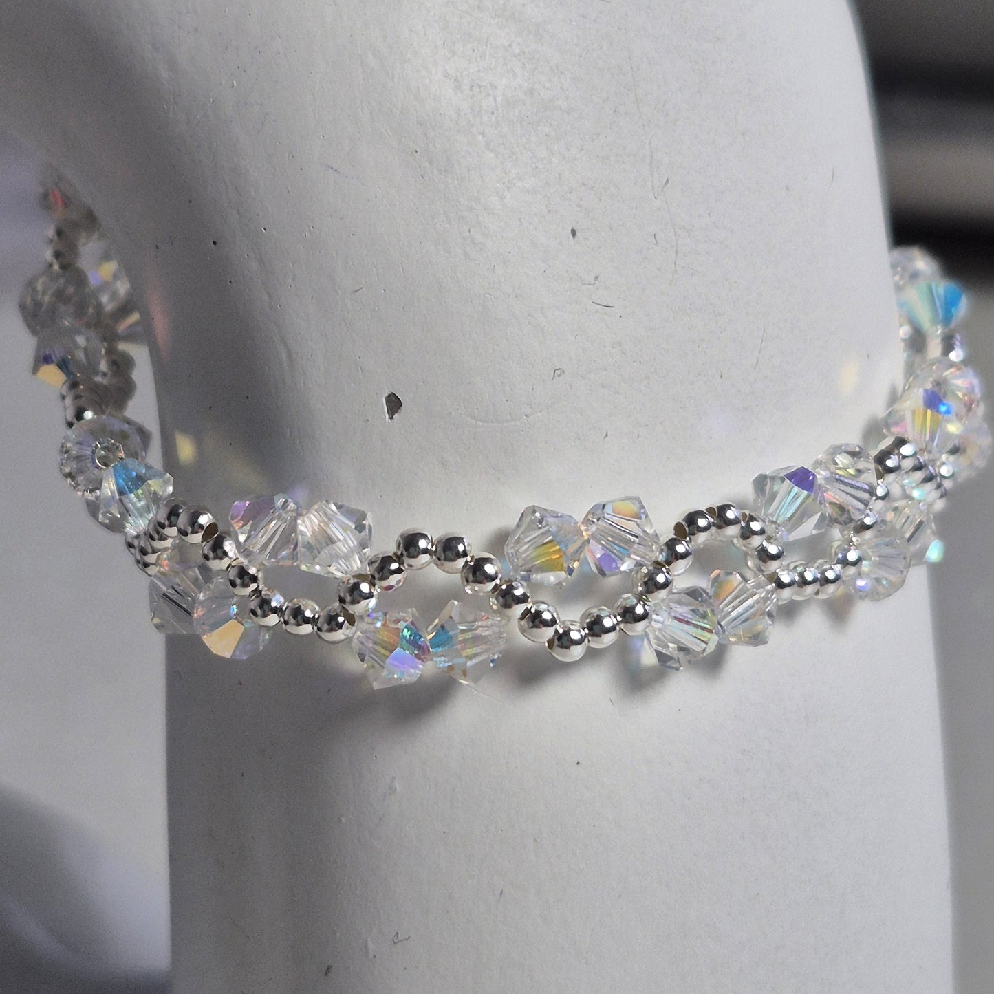Pulsera ONDAS Cristal Swarovski Elements Plata 925 Colores