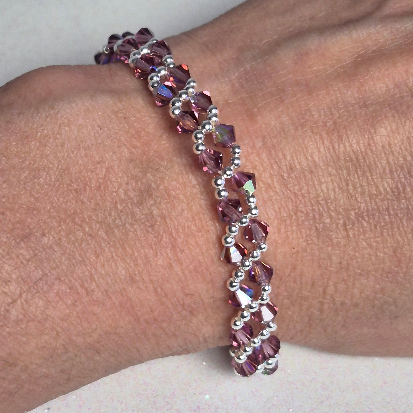 Pulsera MAR Cristal Swarovski Elements Plata 925 Varios Colores