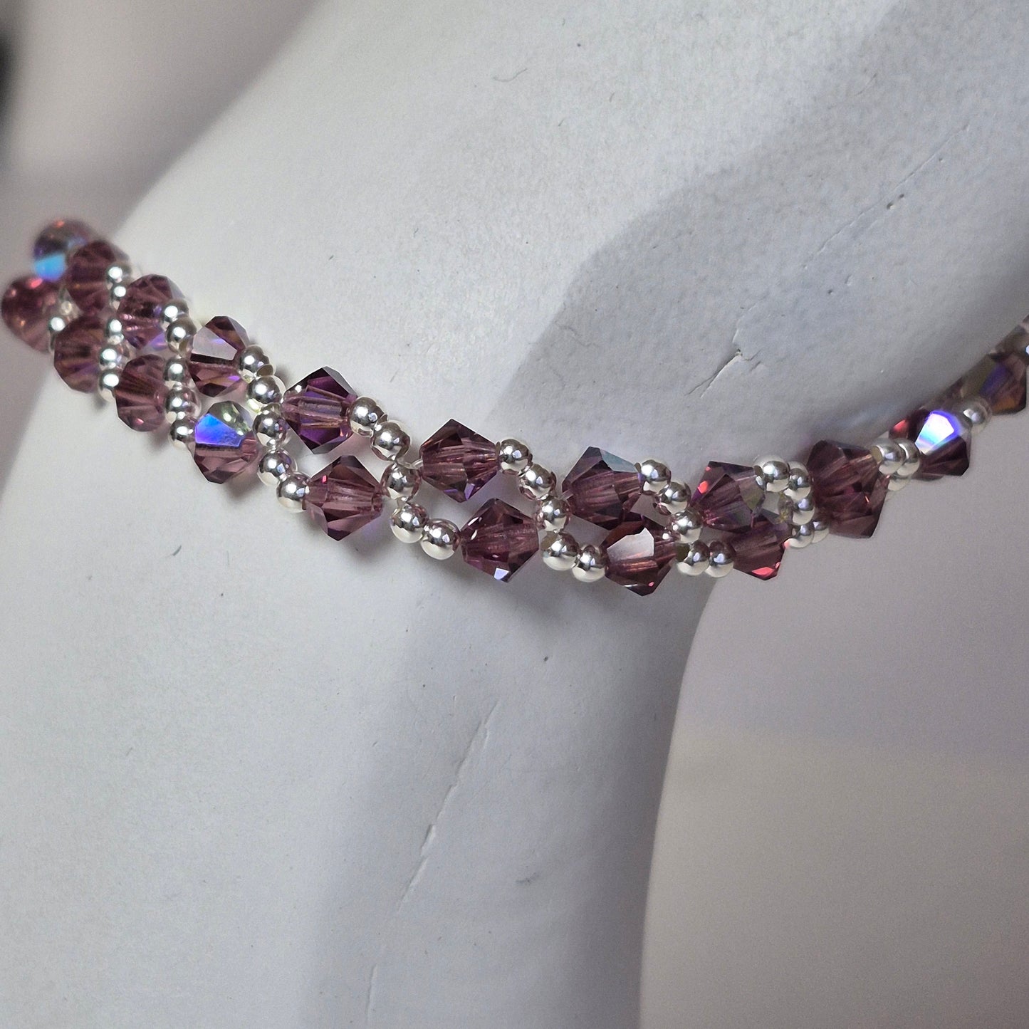 Pulsera MAR Cristal Swarovski Elements Plata 925 Varios Colores