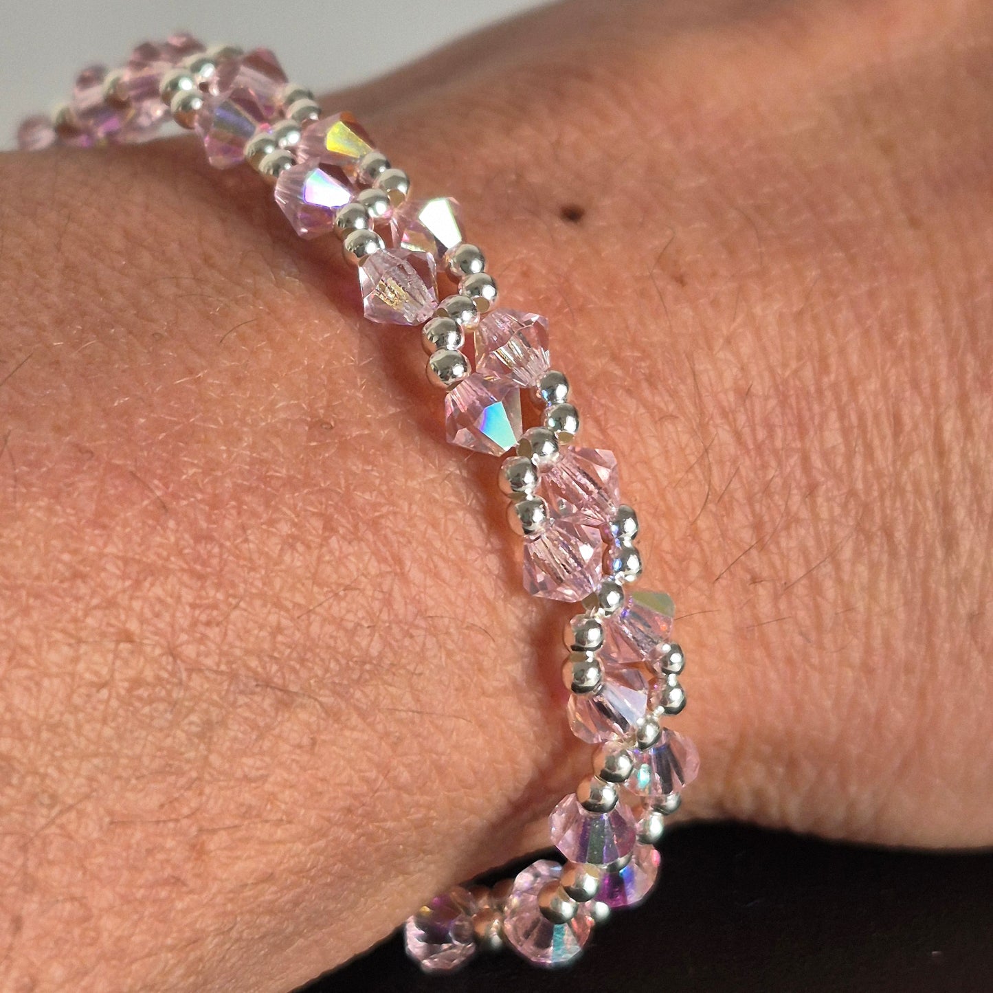 Pulsera MAR Cristal Swarovski Elements Plata 925 Varios Colores
