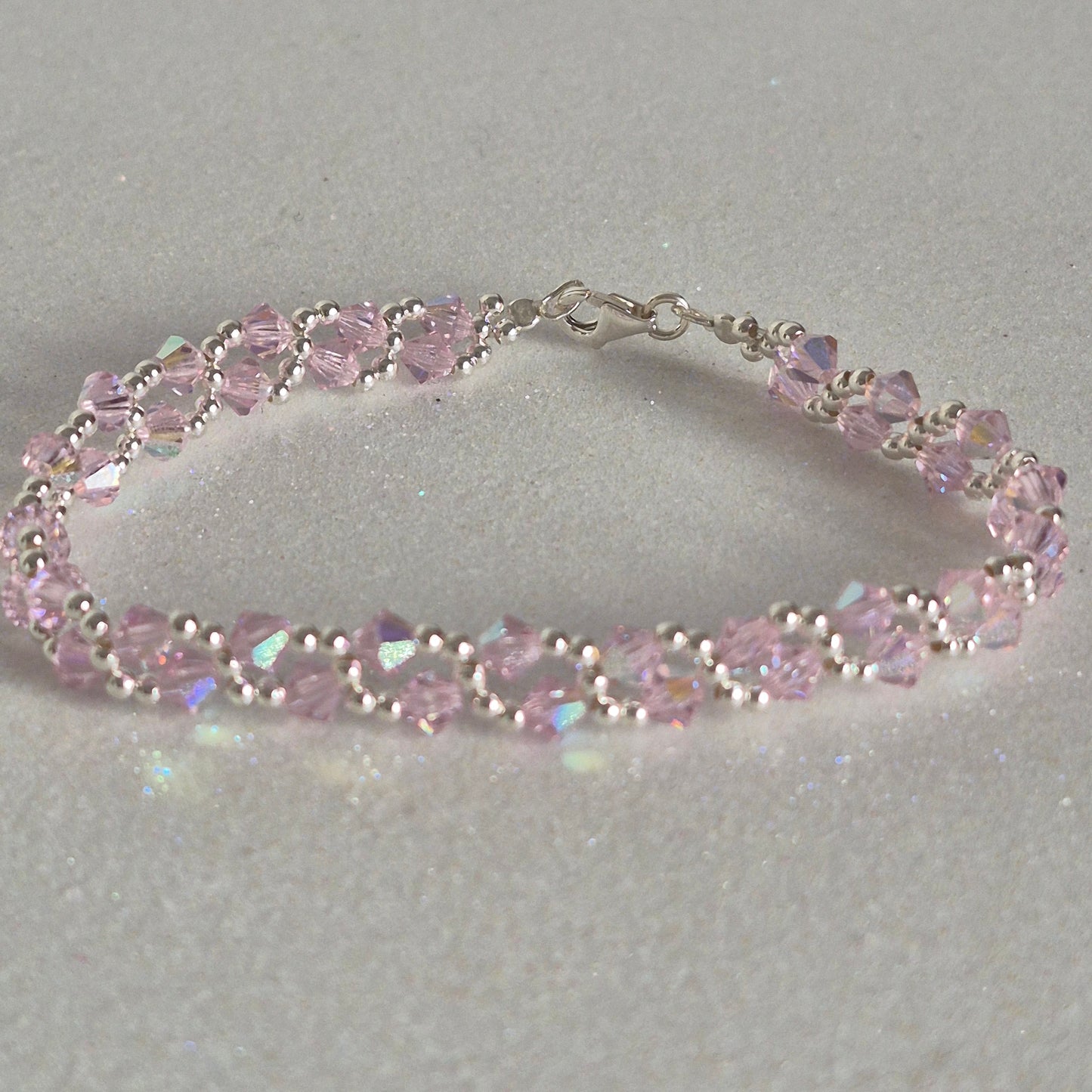 Pulsera MAR Cristal Swarovski Elements Plata 925 Varios Colores