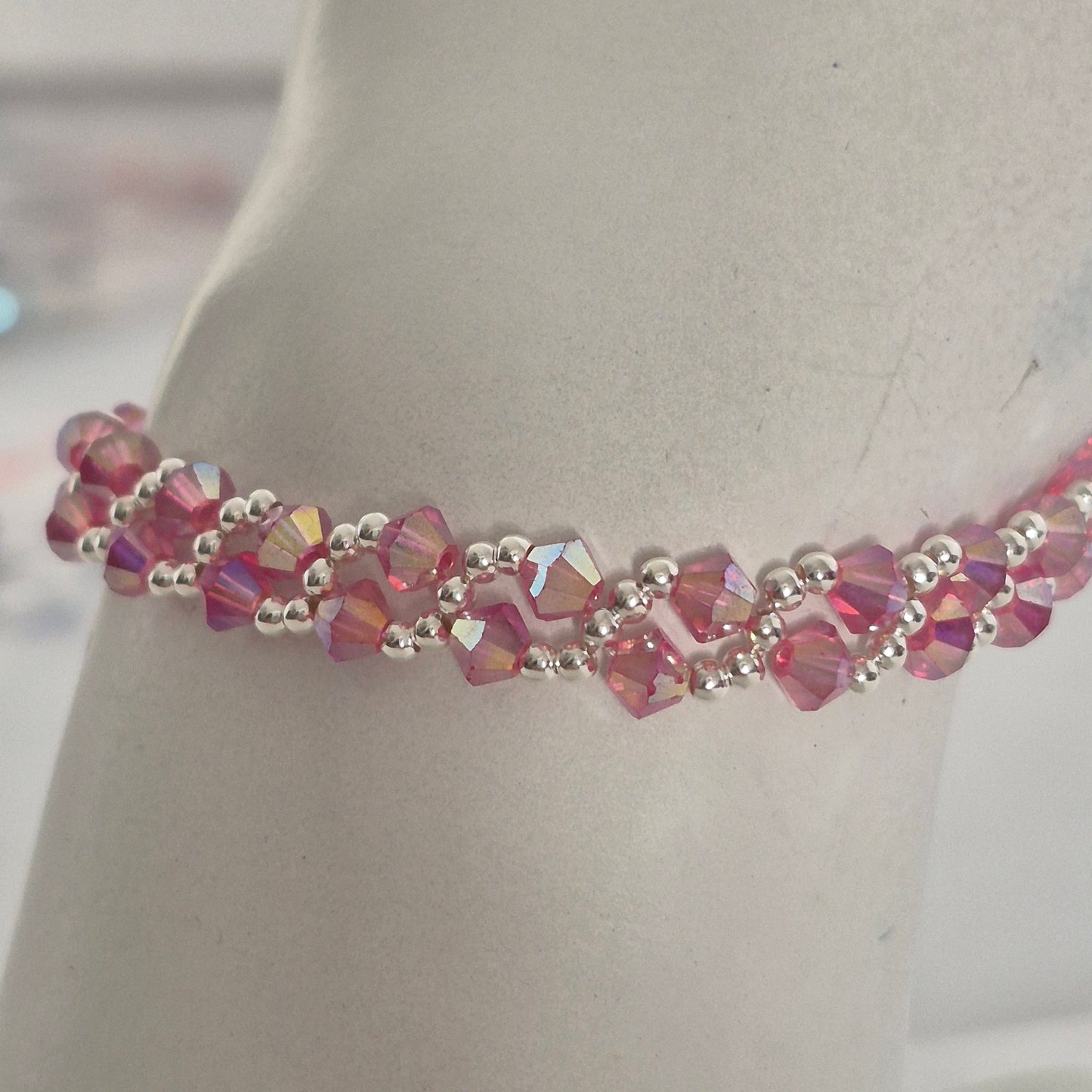 Pulsera MAR Cristal Swarovski Elements Plata 925 Varios Colores