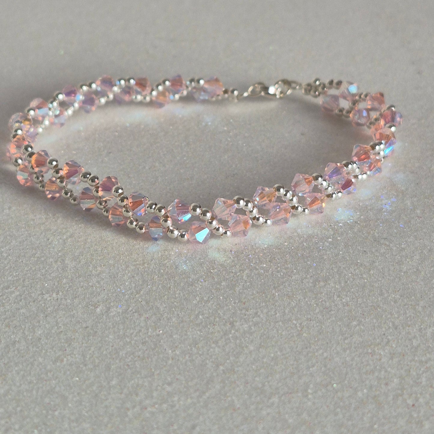 Pulsera MAR Cristal Swarovski Elements Plata 925 Varios Colores
