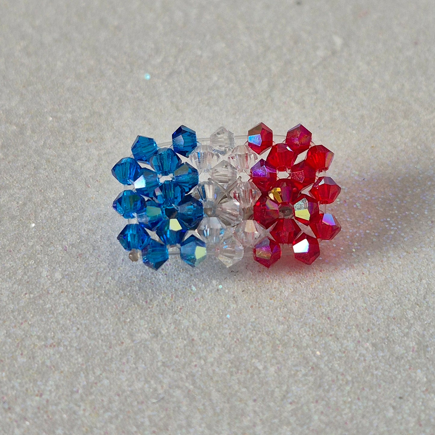 Pin Bandera Francia Cristal Swarovski Elements 3mm
