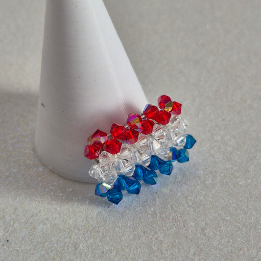 Pin Bandera Paraguay Cristal Swarovski Elements 3mm