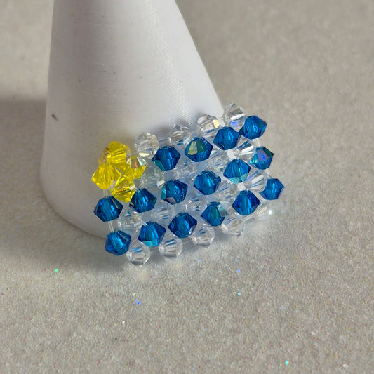 Pin Bandera Uruguay Cristal Swarovski Elements 3mm