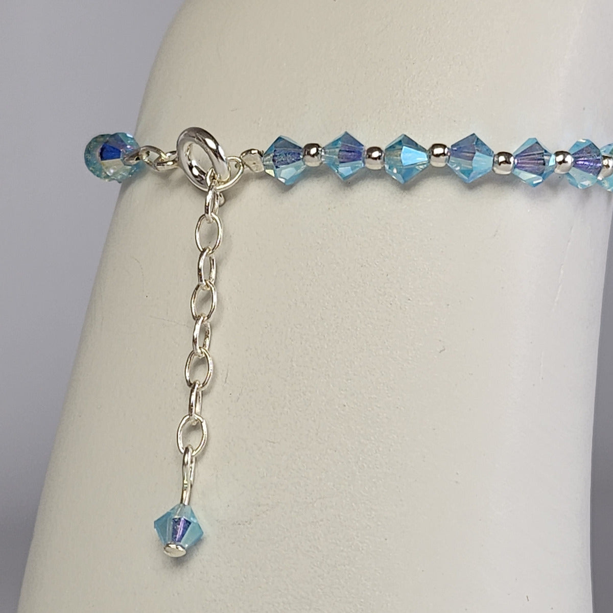 Pulsera Cristal Swarovski Elements Bolita Plata 925 Varios Colores