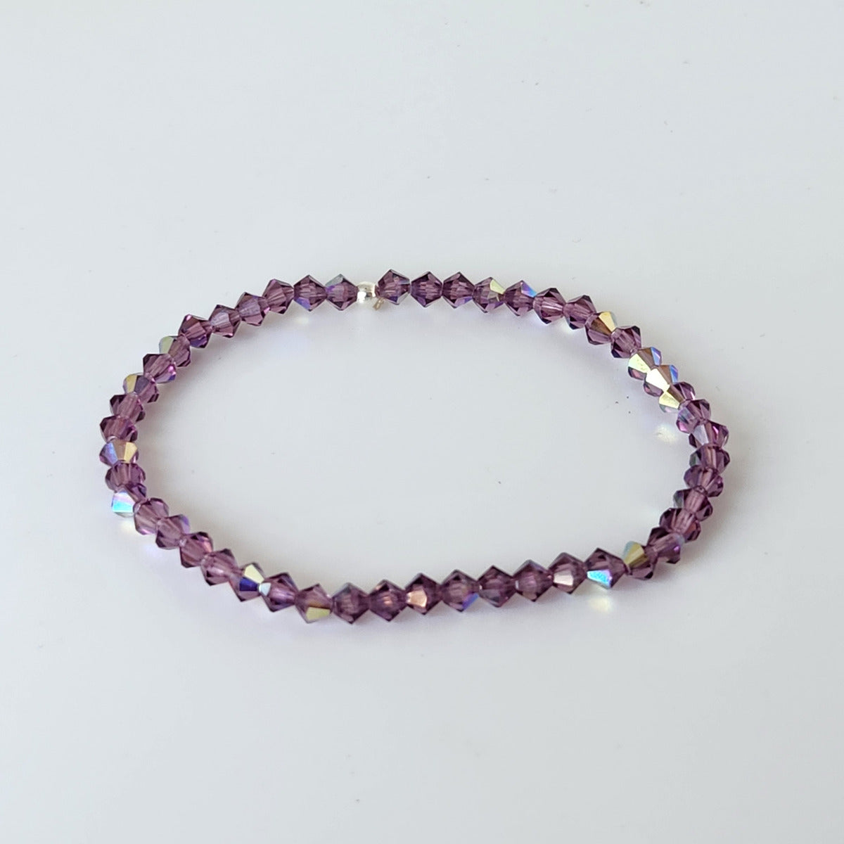 Pulsera Cristal Swarovski Elastizada Pedí Tu Color