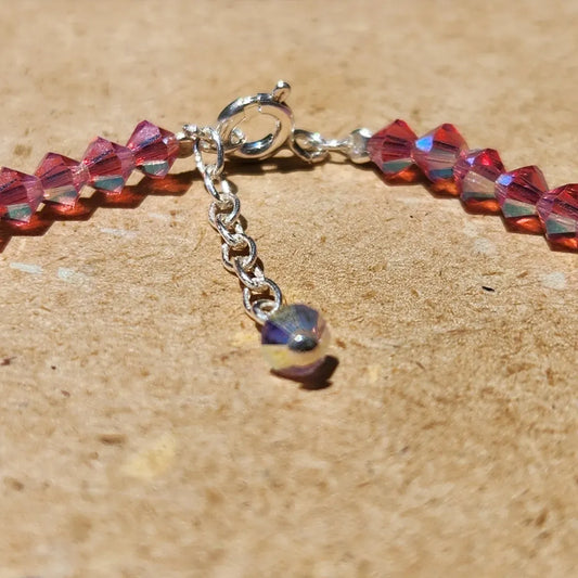 Pulsera ALMA Cristal Swarovski 4mm Degrade de Rosas
