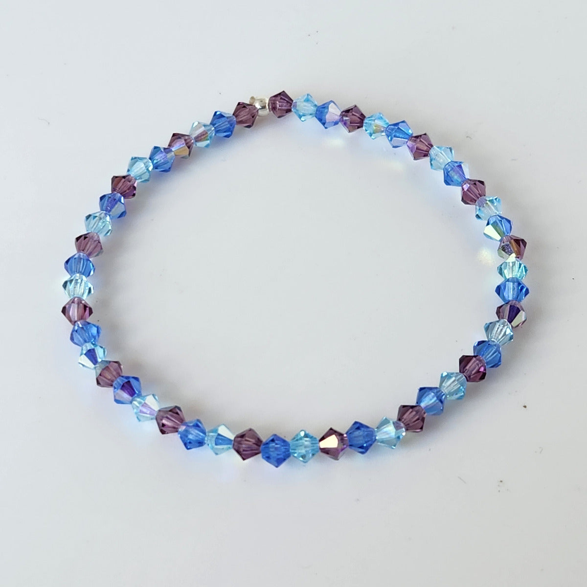 Pulsera Cristal Swarovski Elastizada Pedí Tu Color