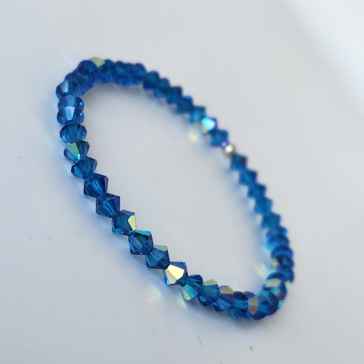 Pulsera Cristal Swarovski Elastizada Pedí Tu Color