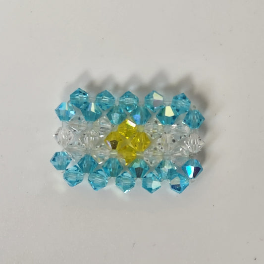 Pin Escarapela Bandera Argentina Cristal Swarovski Elements 3mm