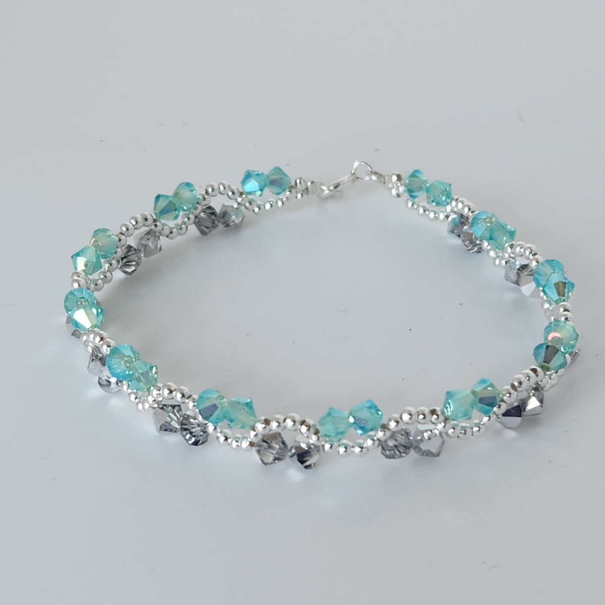 Pulsera ONDAS Cristal Swarovski Elements Plata 925 Colores