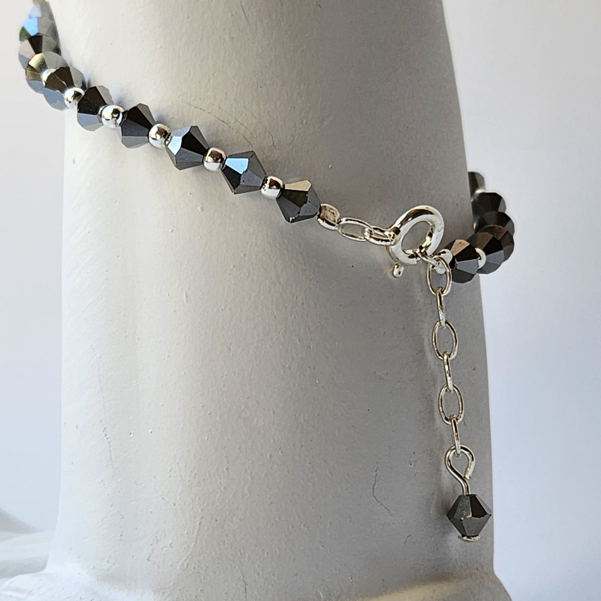 Pulsera Cristal Swarovski Elements Bolita Plata 925 Varios Colores