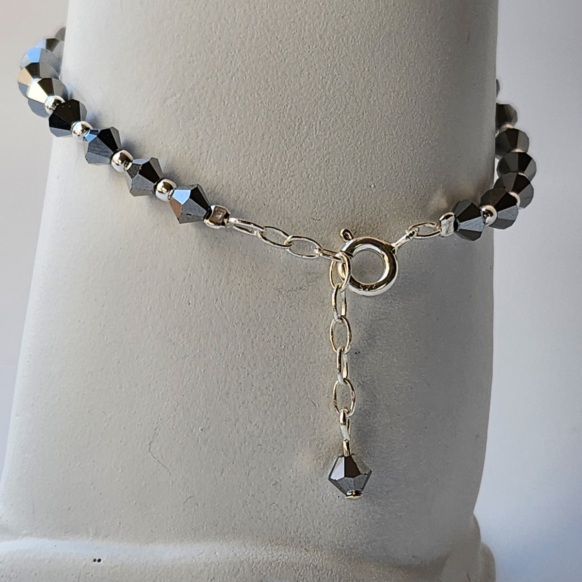 Pulsera Cristal Swarovski Elements Bolita Plata 925 Varios Colores