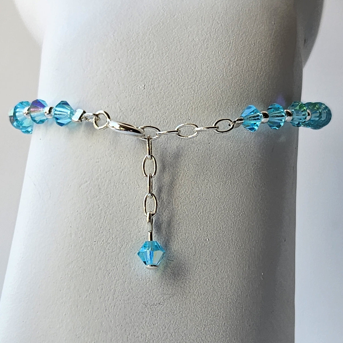 Pulsera Cristal Swarovski Elements Bolita Plata 925 Varios Colores