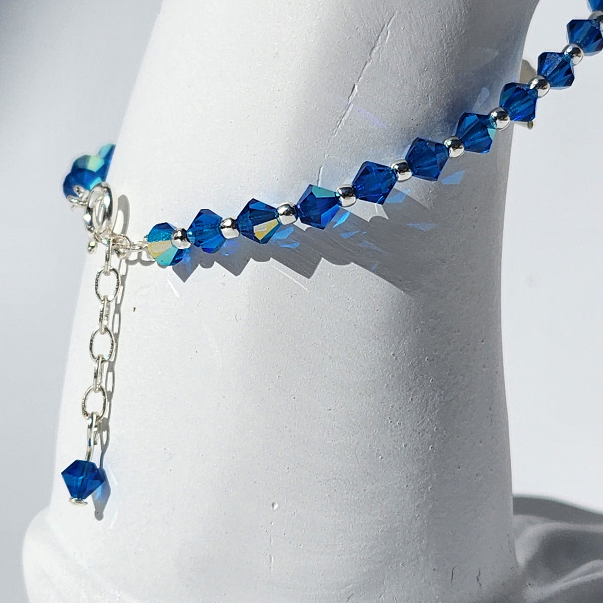 Pulsera Cristal Swarovski Elements Bolita Plata 925 Varios Colores
