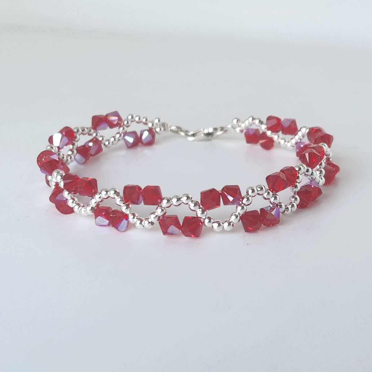 Pulsera ONDAS Cristal Swarovski Elements Plata 925 Colores