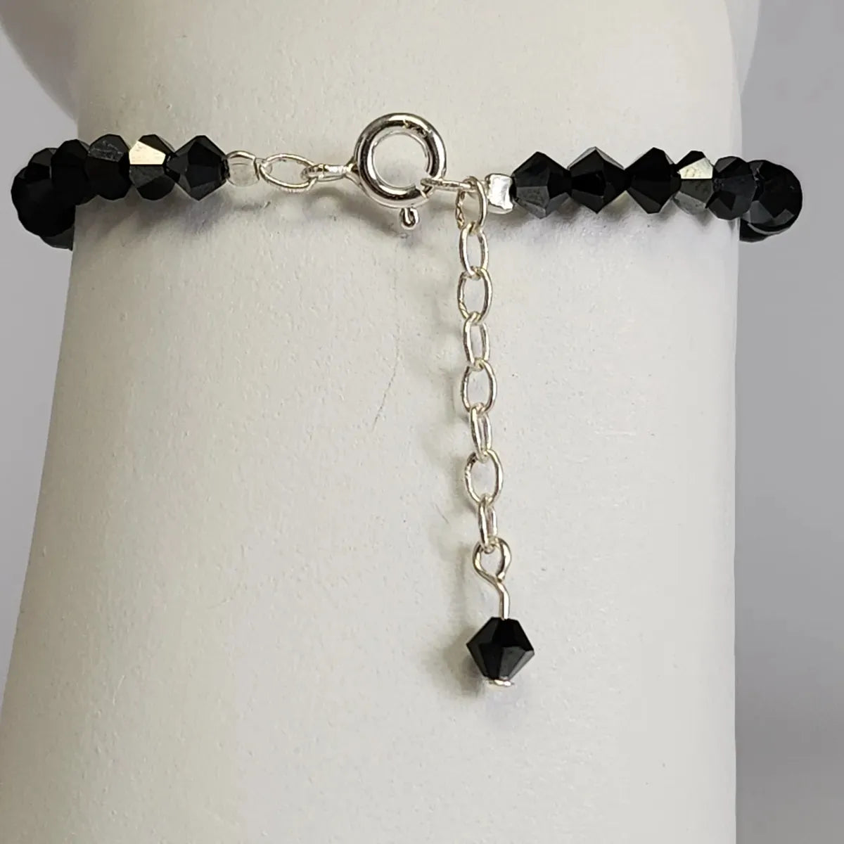 Pulsera ALMA Cristal Swarovski 4mm Jet Hematite Half