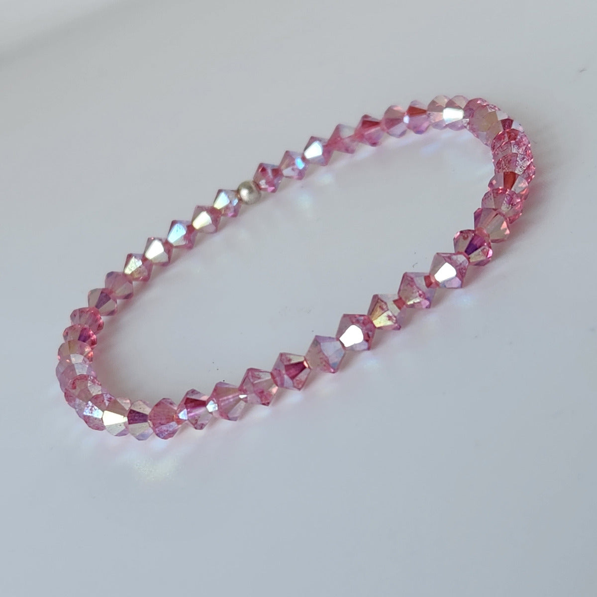 Pulsera Cristal Swarovski Elastizada Pedí Tu Color