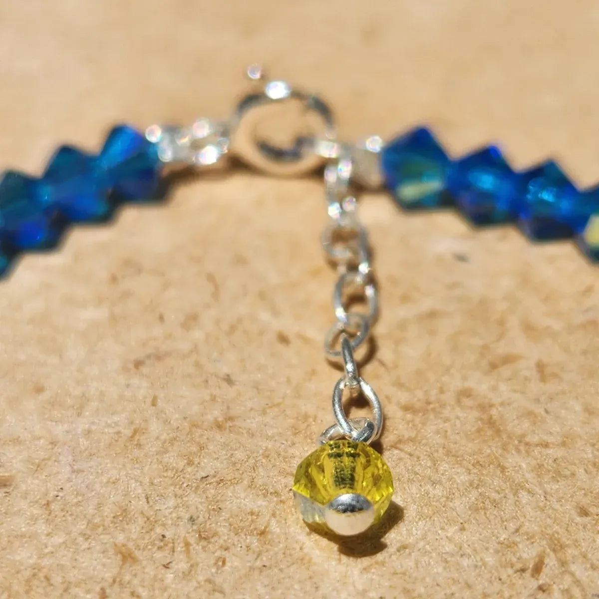 Pulsera ALMA Cristal Swarovski 4mm Boca Jrs