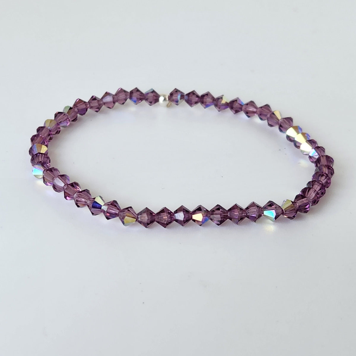 Pulsera Cristal Swarovski Elastizada Pedí Tu Color
